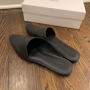 Vince Gena Mules, Black, Size 9